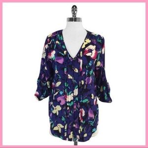 YUMI KIM | Lizzie Button Front Floral Blouse
